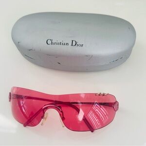 Extremely RARE 🍒 Vintage Dior rimless Pink Sunglasses